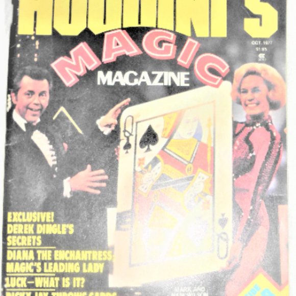 1977 HOUDINI'S MAGIC MAGAZINE  Magician Book Magic Tricks Stage Show Performance - Picture 2 of 9